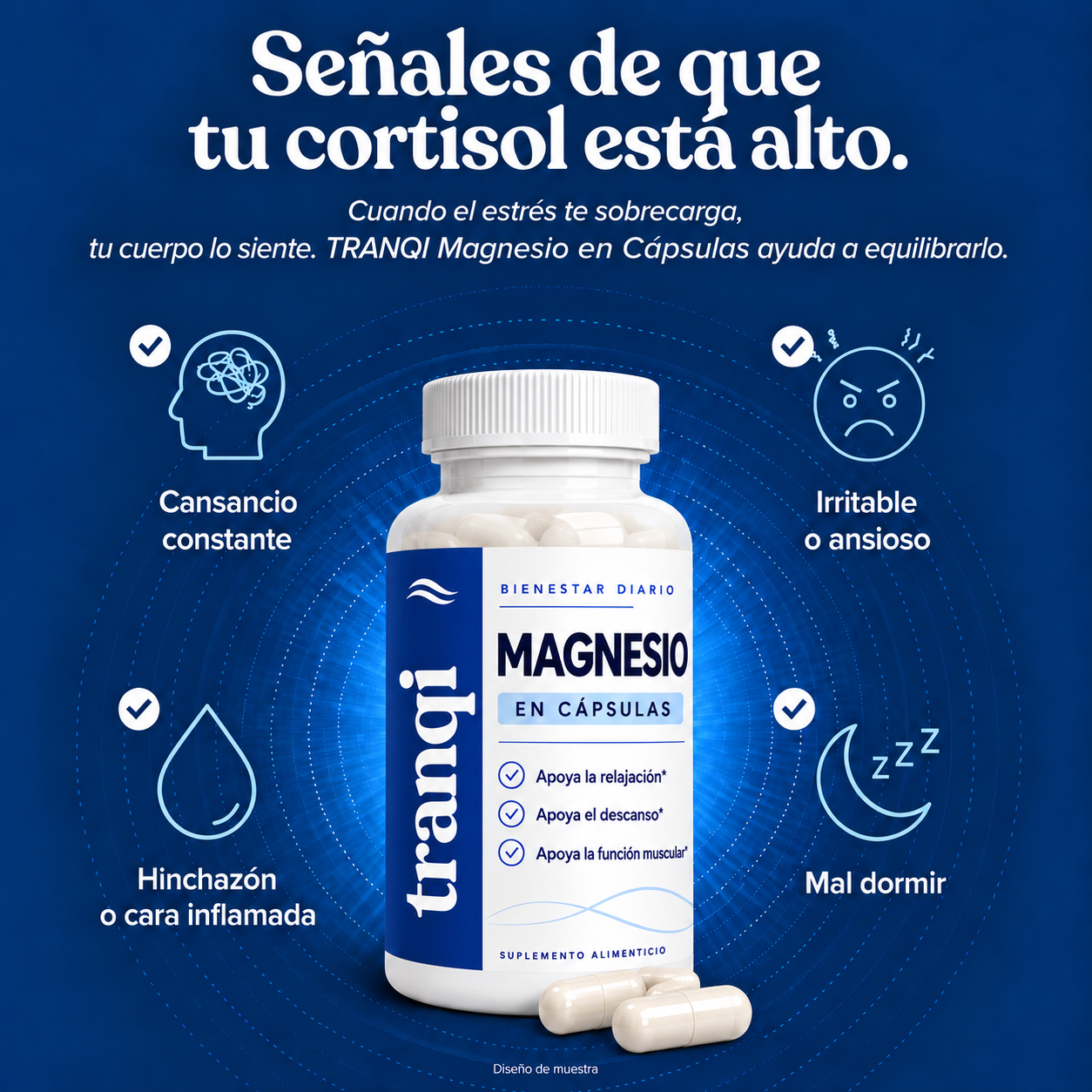 TRANQI · Magnesio en cápsulas
